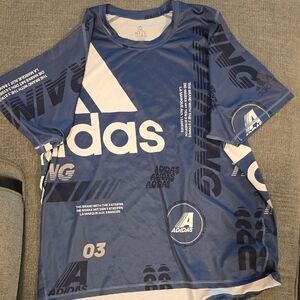 Adidas Black and White Climalite Tee